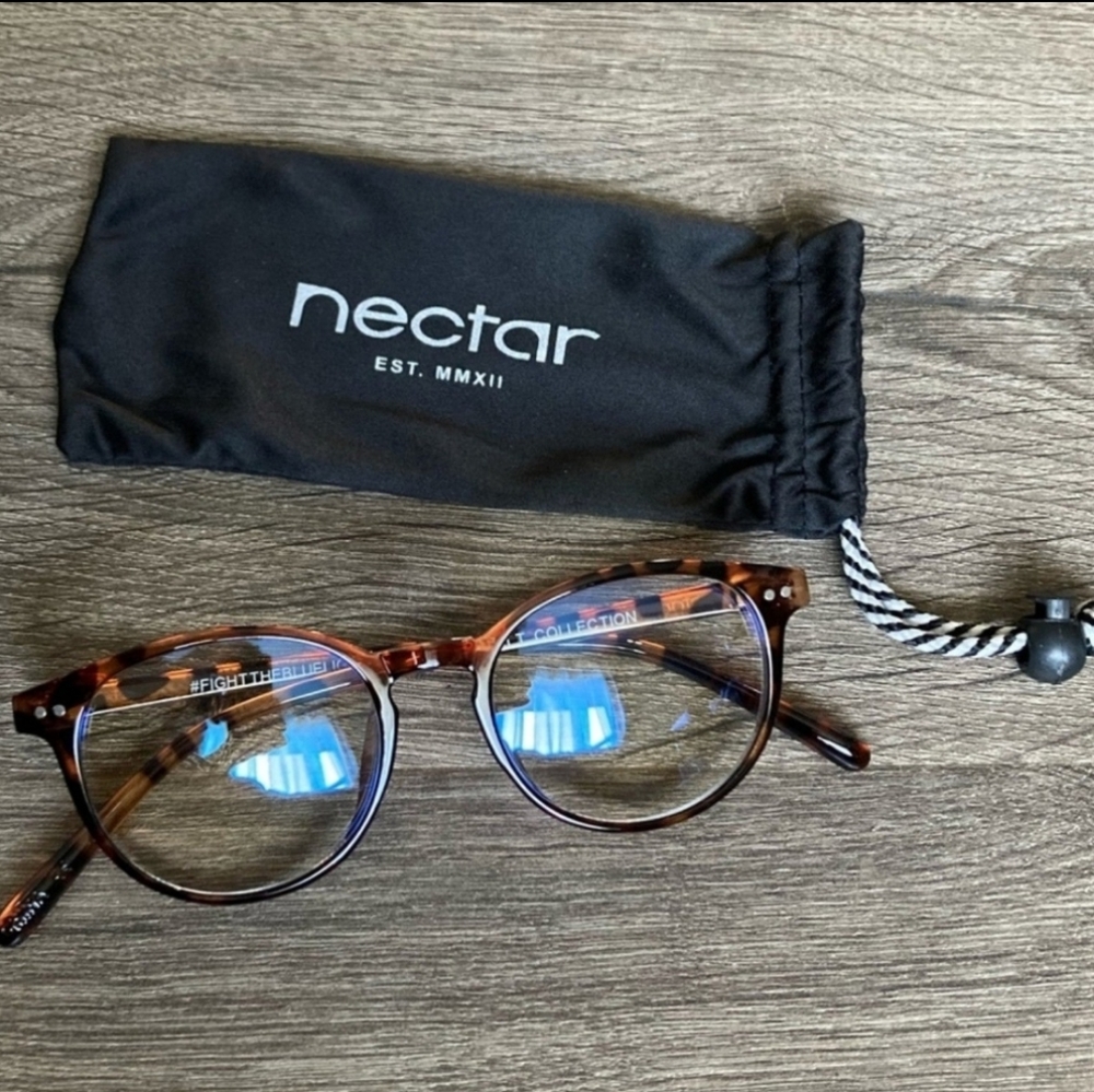 Nectar Sunglasses Blue Light Blocking Glasses in Brown Tortoise (NEW)